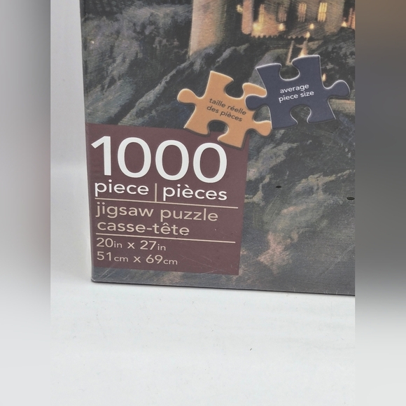 Harry Potter Hogwarts Castle 1000 Piece Jigsaw Puzzle Aquarius 20x27" NEW SEALED - Picture 2 of 6